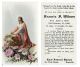 Francis F Wilson - Funeral Prayer Card