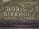 Doris J Birkholz - Headstone
