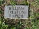 William Preston - Headstone