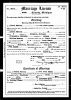 Alfred Rabitoy and Irene Zimmel Marriage License