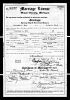 Clarence J Bar and Helen M Birch - Marriage License