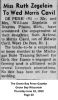 Morris Cavil and Ruth Zegelein - Engagement Announcement Morris Cavil and Ruth Zegelein - Engagement Announcement