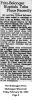 Willard Belonger and Luella [Hayward] Fritz - Marriage Announcement