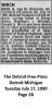 Basil G (George Basil) Birch - Death Notice