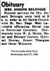 Lucy Alice Belongie - Obituary