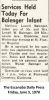 Matthew Lowell Balenger - Obituary