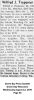 Wilfred John Trepanier - Obituary