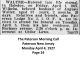 Wilhelm Walter - Obituary #3 Wilhelm Walter - Obituary #3